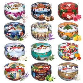 Primevolve Sets, Scented Candles of 12 Bulk Home Aromatherapy Candles with Fragrances, Gift for Women, Candlelight Dinner Spa Bath