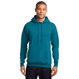 Port & Co. Men's Classic Pullover Hooded Sweatshirt Teal