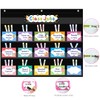 REGELETO Class Jobs Pocket Chart with 70 Colorful Dry Erase