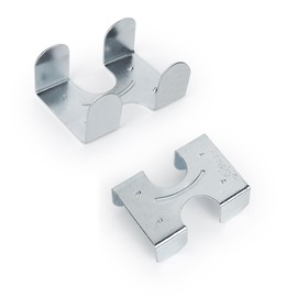 Aoneky Metal Clamps for Rope - Metal Clips for 3/8-inch, 1/2-inch, 5/8-inch, 3/4-inch, 7/8-inch, 1-inch Rope, Cords, String (2 Pack Clamps for 7/8 to 1-inch Rope)