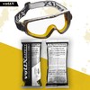 voltX DEFENDER COMPACT indirect ventilated Safety Goggles, CLEAR lens with
