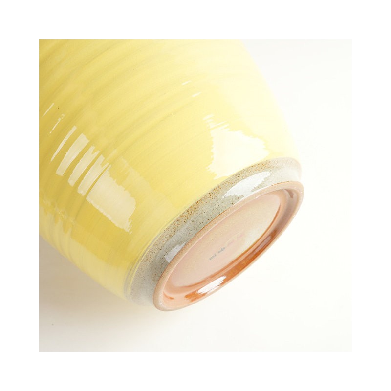 Son Story Buncheong Yellow Plain Rice Jar 20kg Rice Jar