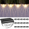 Melunar 16 Pack Solar Deck Lights Outdoor, Solar Step Lights