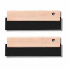 ToolSpace Set of 2 Rubber Spatulas, 200 mm, Tile Spatula, Joint Rubber, Wooden Handle, Grouting Rubber, Tools for Stoneware, Grouting Rubber, Smoothing Trowel, Rubber, Ergonomic Work