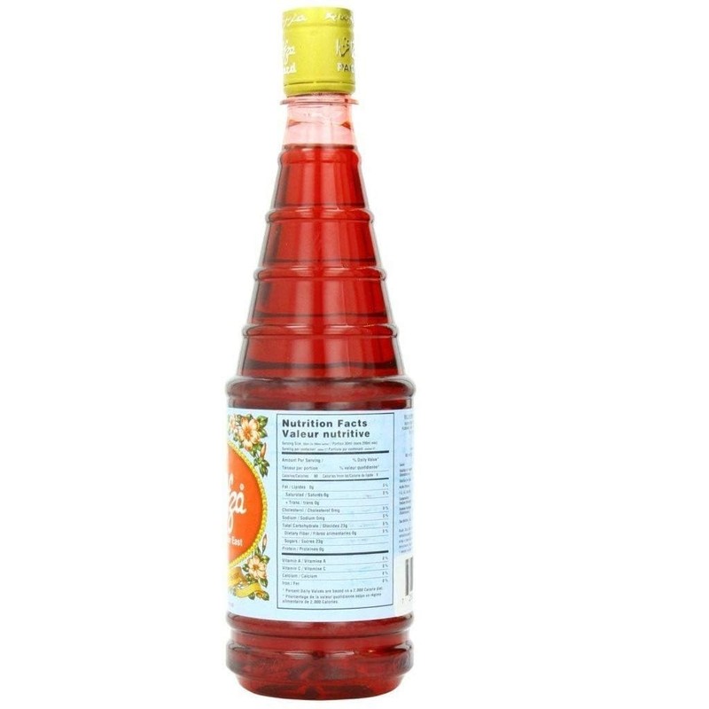 Hamdard Rooh Afza Sharbat Syrup, Rose, 25 fl.oz (Packaging may