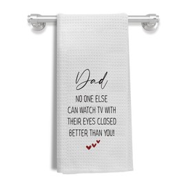 EKGJW Dad Gifts Kitchen Towels, Dad Gifts for Birthday Christmas, Dad Gifts from Daughter Son, Best Dad Gifts Hand Towels for Bathroom, Gifts for Dad Dish Towels Tea Towels for Kitchen, 16x24 Inch