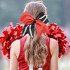 DEEKA 12 PCS Softball Cheer Bows with 2 Glitter Stitching