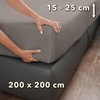 STUDIO Basic Terry Fitted Sheet 200 x 200 cm, Cotton