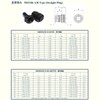 MS3106A14S-6P Industrial Circular Connector, MIL-DTL-5015 Series Threaded Connector 6 Pin