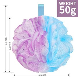 Farmoga Esponja Lufa Baño Ducha Malla Suave Exfoliante Bola Esponjas Mujeres Hombres Accesorios Unidades Mezcla Negra