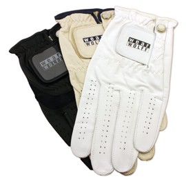 Wolff 3-Pack Womens Leather Golf Gloves Worn on Left Hand Small