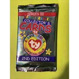 1999 TY BEANIE BABIES SERIES 3 COLLECTOR'S CARD FACTORY SEALED PACK 2ND EDITION