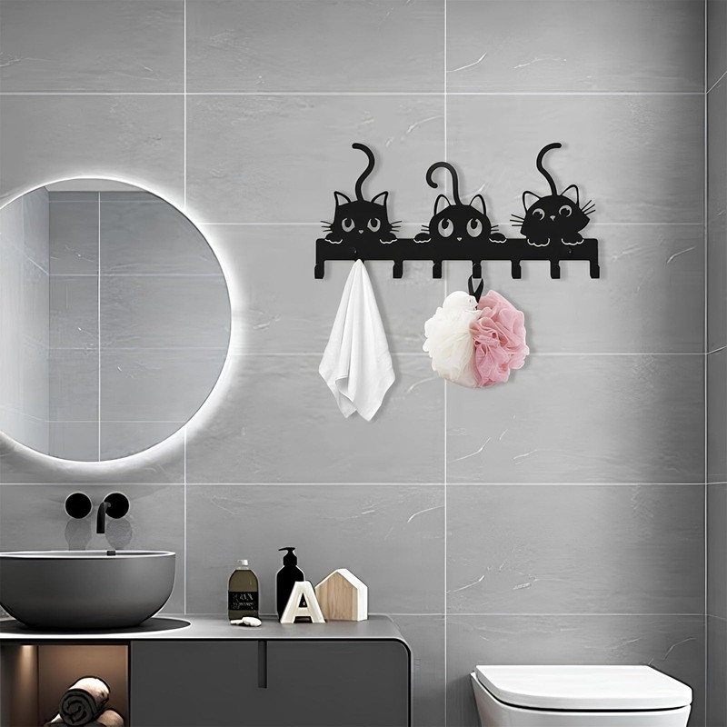 Pyuyan Key Holder Wall Mounted, Creative Coat Hooks for Wall