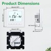 Wengart Heating Thermostat WG02B04,AC230V 3A Large Screen Sisplay,Key Operation,Weekly Programming,