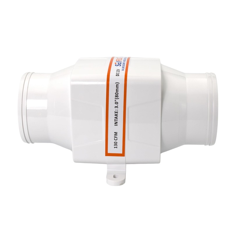 SEAFLO 3" In-Line Marine Bilge Air Blower - 12V, 130