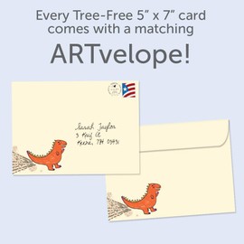 Tree-Free Greetings Birthday Greeting Card 2 Pack with Matching Envelopes, Eco Friendly, Made in USA, 100% Recycled Paper, 5 x 7, Blast from the Past (GT69211)