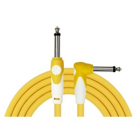Cable para instrumento Kirlin profesional, 10 metros plug 1/4 escuadra, LGI202 colores (Amarillo)