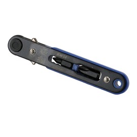 SK11 SRD-240 Ultra Fine Ratchet Screwdriver, 60 Straight, Compatible with 3 Sizes (Retractable Bits), Top Class 60 Gear for Smooth Operation