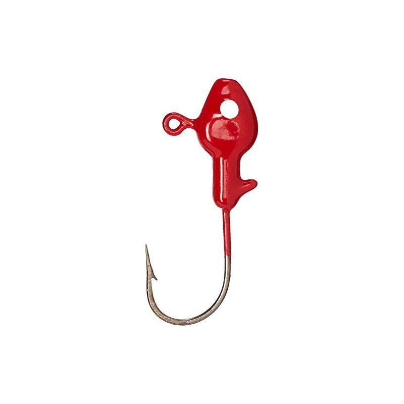 Big Bite Baits Minnow Head JIGHEAD 1/32OZ / RED/White Eye