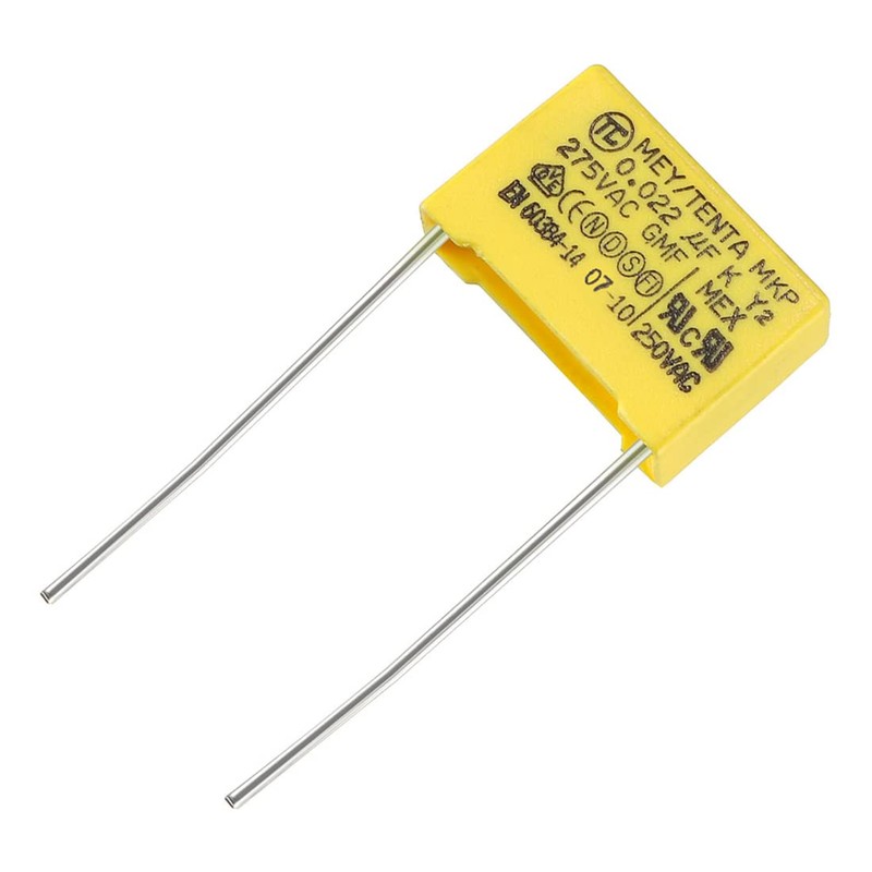 sourcing map Safety Capacitor Polypropylene Film 0.022uF 275VAC X2 MKP