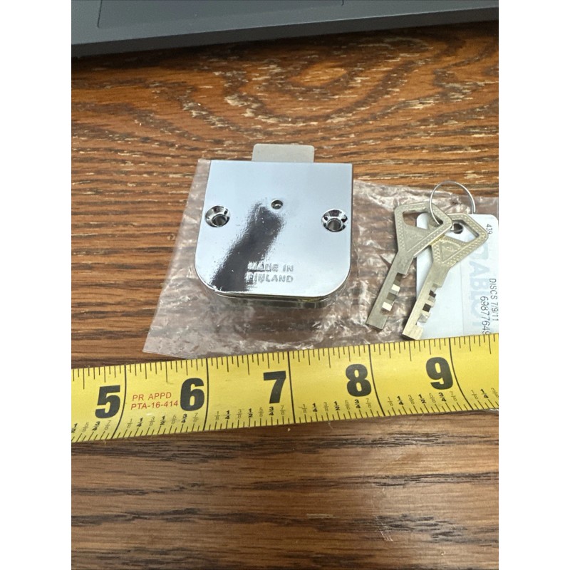 ABLOY CABINET LOCK WITH 2 KEYS NOS