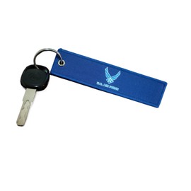 JAVD US Air force wings Flag Keychain Tag with Key Ring - Keys, Cars, Motorcycles, Backpacks, Luggage and Gifts - EDC (3 Pack)