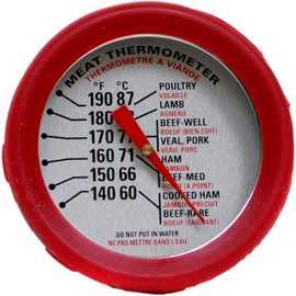 GrillPro 11391 Stainless Steel Thermometer with Bezel