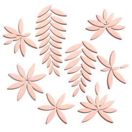 Yoption - Azulejos de mosaico de pétalos para manualidades, 200 g de hojas de flores para suministros de mosaico y manualidades, decoración al aire última intervensión (rosa)
