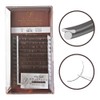 FELICIA [Dark Brown] Color Flat Lash Ultra Soft Eyelash Extensions