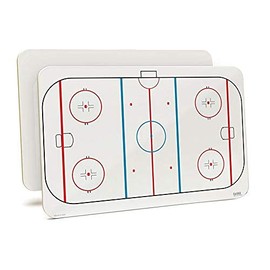 Large 11" x 17" x 1/8" Dry-Erase Coaching Board. Hockey Print on One Side, Perfect for Coaches & Athletes Alike by OptiMA Dry Erase Products & Made in The USA