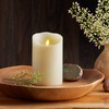 Luminara Scalloped Edge Flameless LED Candle - Ivory 3.5" x