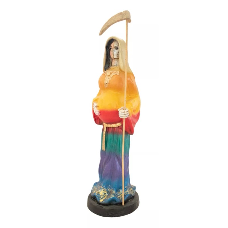 Imagen De Resina Santa Muerte Protección Para Embarazada
