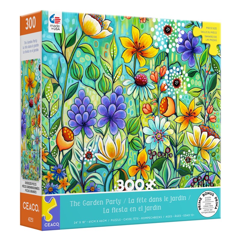 Ceaco - The Garden Party - 300 Oversized Piece Jigsaw