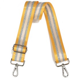 LVYOUME Correa para Bolso de Mano con herrajes Plateados, Correas Anchas para Bolso, Correa Ajustable para Hombro, para Bolsos, Bolsos de Lona