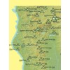 California 2000' Prominence Peaks Map Checklist 18x24 Poster (Green &