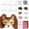 Pack of 6 Cat Masks, Therian Cat Mask, DIY Masks,