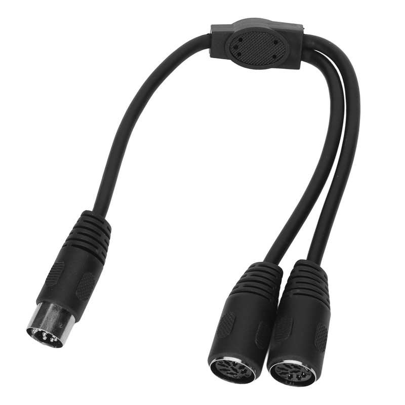 DIN 8 Pin Male to 2 DIN 8 Pin Female