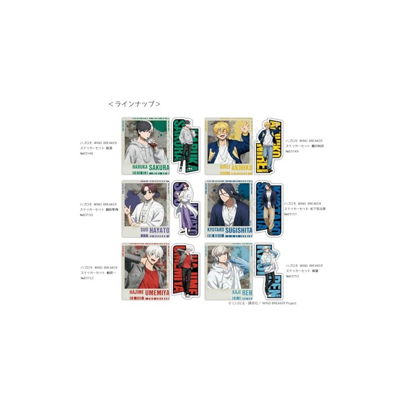 Hagoromo WIND BREAKER Sticker Set Ren Kaji No. 83153