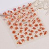 2 Sheets Fall Series Nail Stickers Maple Leaves Nail Art