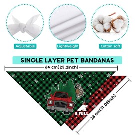 Christmas Vacation Dog Bandanas Funny Christmas Dog Scarf Griswold Family Cousin Eddie Christmas New Year Winter Xmas Decor Dog Christmas Vacation Decorations for Home Party