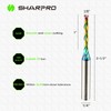 SHARPRO Spiral UpCut Router Bits 1 4 Shank, 1 8