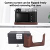 MUZIRI KINOKOO Fuji GFX100 RF Case, Genuine Leather Protective Half