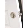 Kwikset 335-514 Round Privacy Pocket Door Lock Iron Black Finish