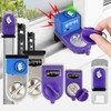 Window Screen Stopper & Slide Lock - Adjustable Security Window Lock Vibration Alarm