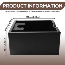 Knock container for portafilters, tee container for portafilter and coffee grounds, portafilter knock container as a practical coffee knock container, portafilter accessories for baristas, easy to