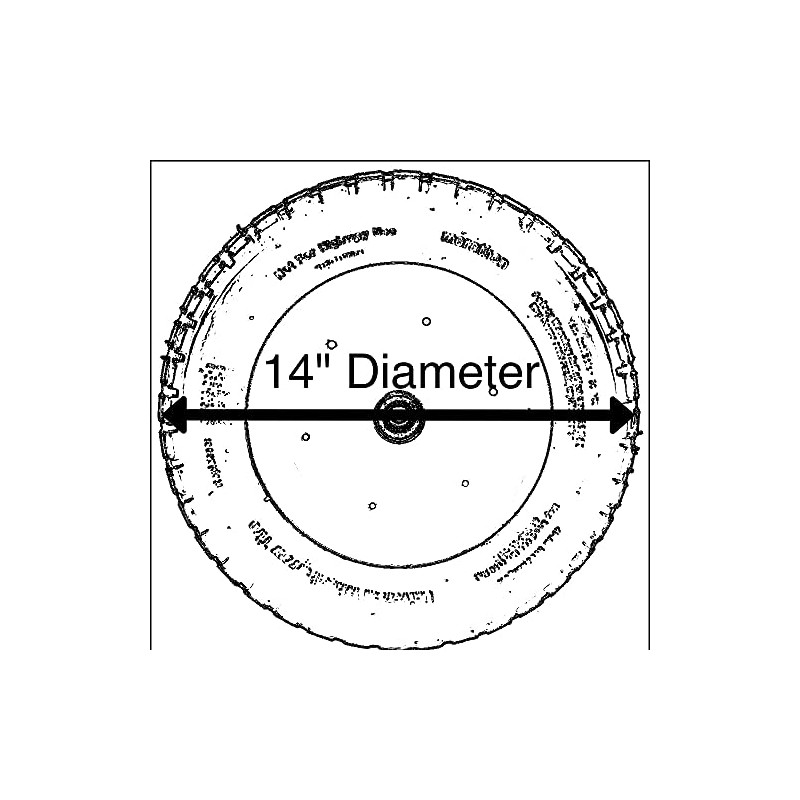Rocky Mountain Goods Replacement Wheelbarrow Wheel Air Filled 13"- for