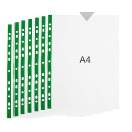 2 UR DOOR Heavy Duty A4 Punched Pockets - Durable Clear Sleeves, 90 Micron Poly Pockets, Acid-Free folders, Wallets, Ring Binders - Reinforced Filing Portfolio - Ideal for Documents, Pack of 100