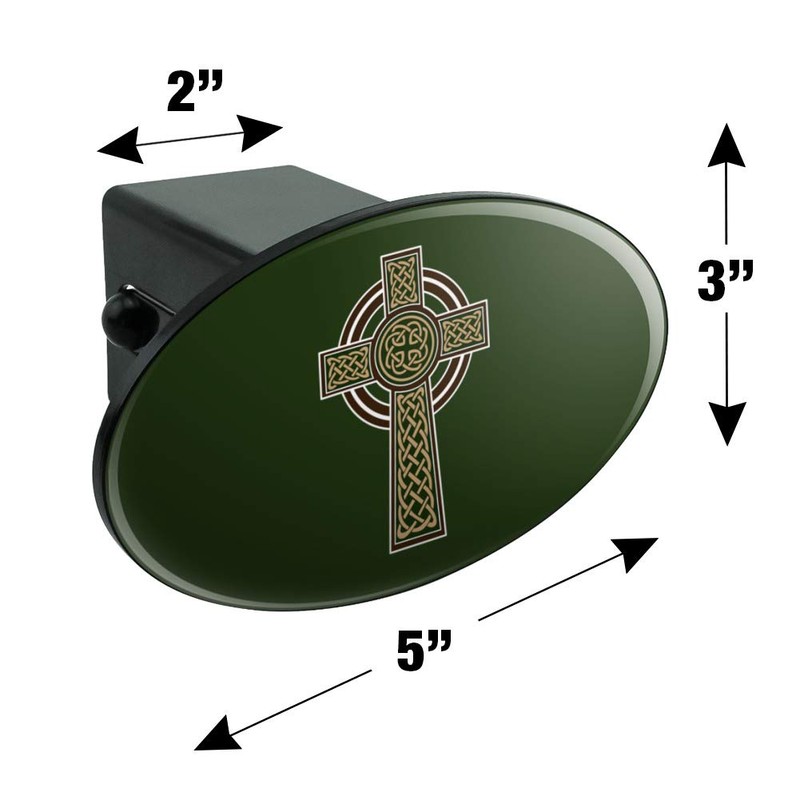 GRAPHICS & MORE Celtic Christian Cross Irish Ireland Oval Tow