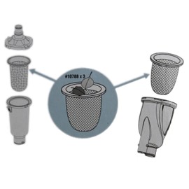 Intex 25005 Vacuum Debris Bag Replacement Part w/Ring for 28003 Maintenance Kit