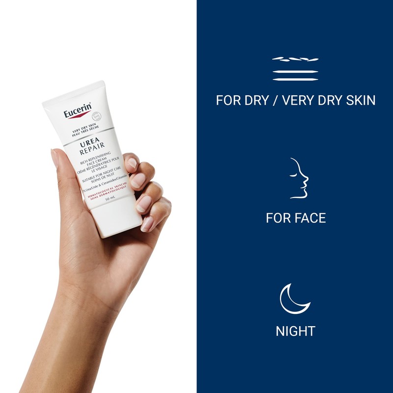 Eucerin Replenishing Skin Relief Face Cream (with 5% Urea) (50ml,